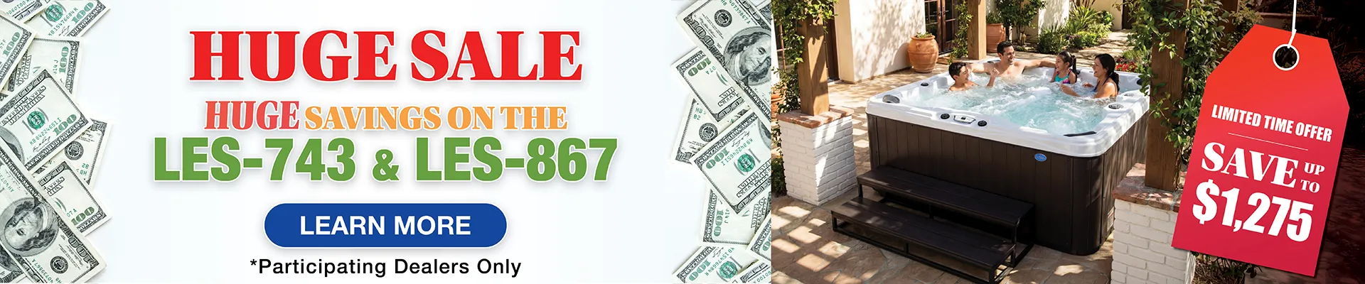 Calspas hot tub being used in a family setting - Mifflinville